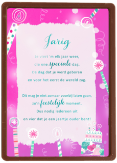 Verjaardagskaart tiener meisje More than words