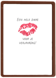 een hele dikke zoen voor je verjaardag