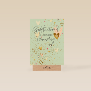Gefeliciteerd met jullie 50e trouwdag hartjes