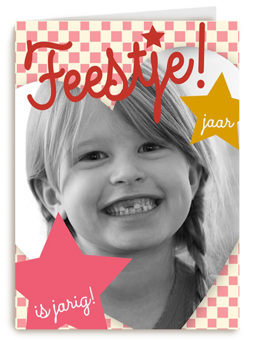 fotokaart kinderfeestje zoveel jaar