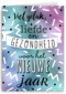 nieuwjaarskaart klassiek veel liefde en gezondheid
