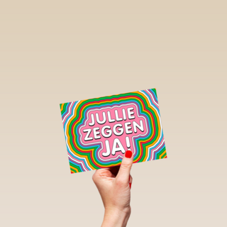 Verlovingskaart jullie zeggen ja