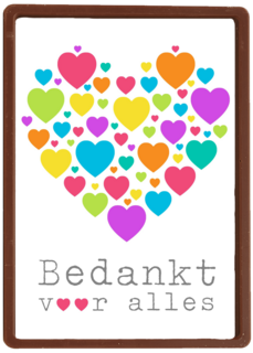 hart van gekleurde hartjes