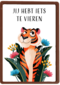 Verjaardagskaart Jij hebt iets te vieren tijger Folio