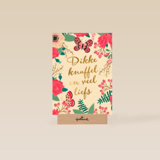 zomaar kaart dikke knuffel en veel liefs