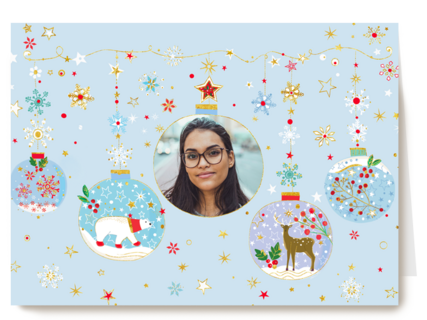 Turnowsky Fotokaart Kerstbal