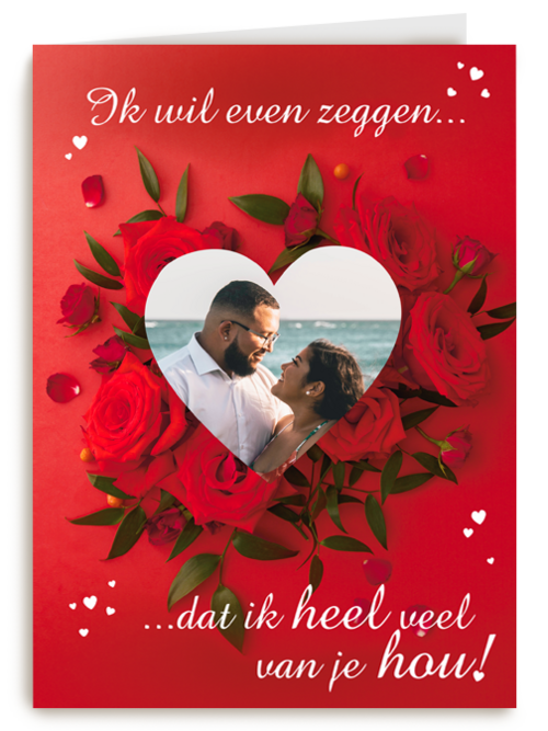Hou heel veel van jou fotokaart