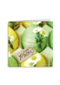 groene paaskaart met paaseieren en kleine witte bloemen fijne pasen