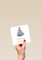 hallmark kerstkaart kerstboom met ster