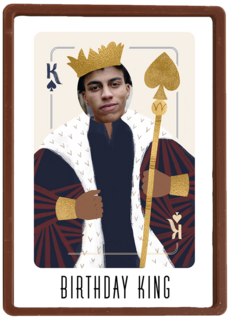 Verjaardagskaart foto birthday king