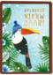 nieuwjaarskaart gelukkig nieuwjaar toekan