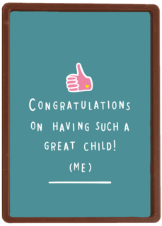 moederdag kaart felicitatie on having such a great child