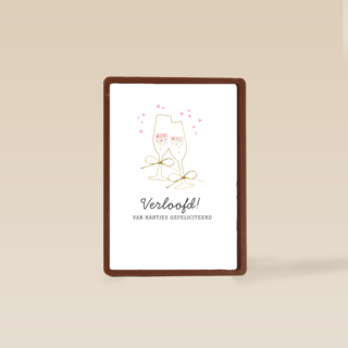 Verloofd Van Hartjes gefeliciteerd