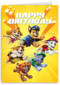 Paw Patrol Happy Birthday geel