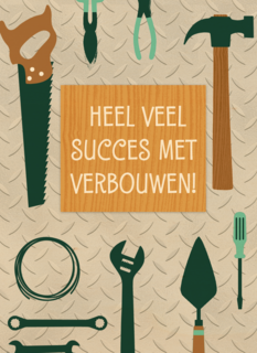 verbouwen kaart heel veel succes met verbouwen