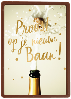 nieuwe baan kaart proost op je nieuwe baan