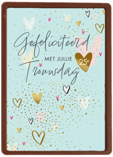 Gefeliciteerd met jullie 25e trouwdag hartjes