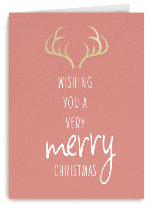 Kerstkaart hip Wishing you a very merry christmas