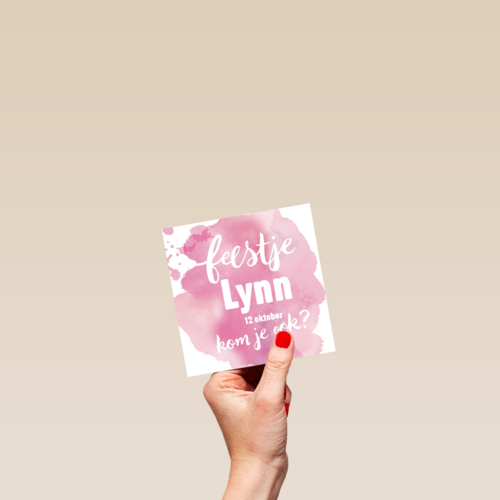 watercolor feestje meisje