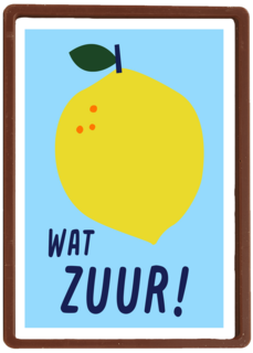 Hart onder de riem kaart wat zuur