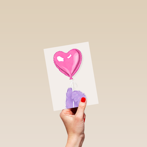 Hart Ballon Fluffy Hands