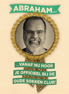 een mooie fotokaart voor abraham