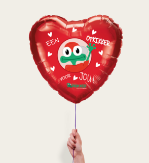 Ballon Opkikker Voor Jou Rood