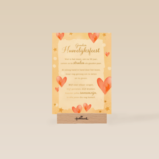 Huwelijksjubileum Gouden Huwelijksfeest 50 jaar More than words