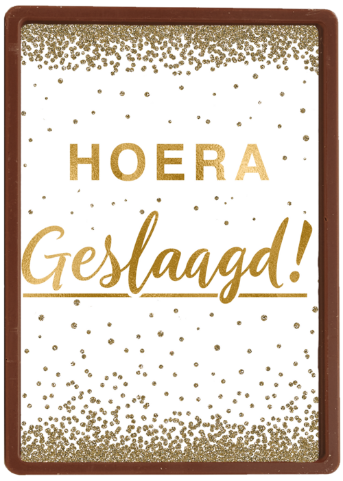geslaagd kaart hoera geslaagd gouden letters