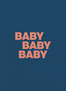 And C Baby Baby Baby kaart blauw