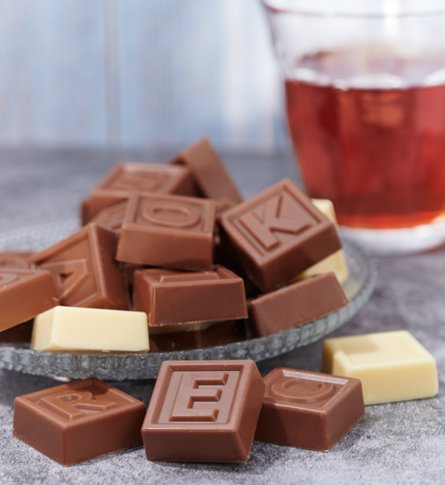 Chocotelegram Hoera Van Harte Proficiat Dikke Kus