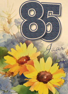 verjaardag leeftijden zonnebloemen 85