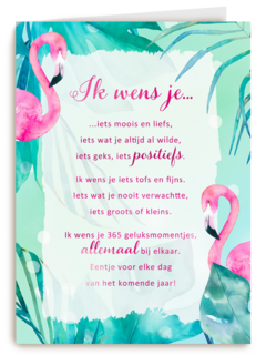 Verjaardagskaart vrouw klassiek Ik wens je More than Words