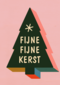 Kerstkaart fijne fijne kerst