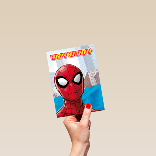 Spiderman verjaardagskaart Happy Birthday