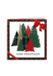 Kerstkaart klassiek kerstbomen