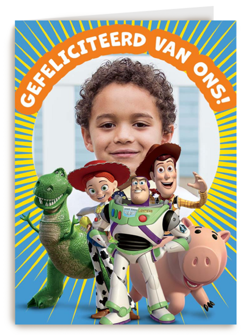 Toy Story felicitatie fotokaart