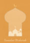 ramadan kaart moskee ramadan mubarak