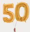 Cijferballon 50 Jaar Goud XL