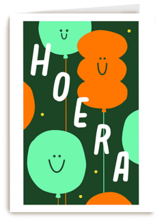 Verjaardagskaart Hoera Ballonnen