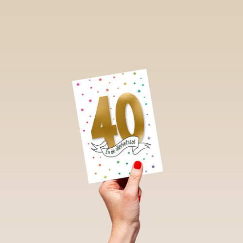 Verjaardagskaart 40 en de allerliefste