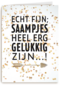 huwelijksjubileum kaart saampjes heel erg gelukkig zijn
