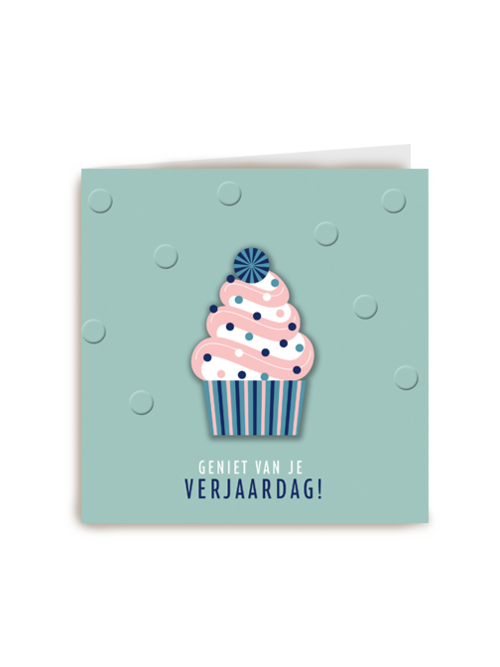 verjaardag kaart vrouw stijlvol geniet van je verjaardag