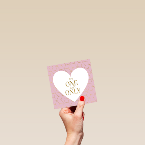 valentijnskaart stijlvol my one and only