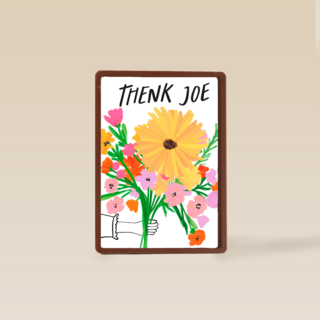 thenk you met deze bedankt juf kaart