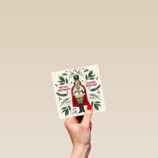 Prettige Kerstdagen Gelukkig Nieuwjaar Notenkraker