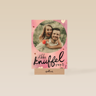 valentijnskaart foto dikke knuffel voor jou
