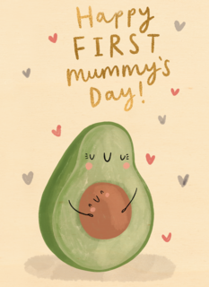 moederdag kaart happy first mummys day