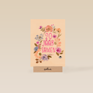 Huwelijksjubileum 20 jaar samen