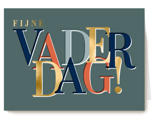 Fijne vaderdag modern